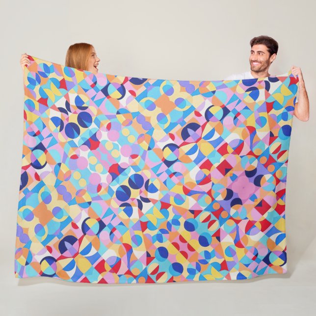 Cobertor De Velo Abstrato Bauhaus Arte Geométrica (In Situ)