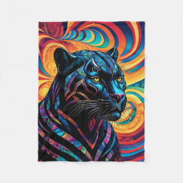 COBERTOR DE VELO ABSTRATO BLACK PANTHER BLANKET