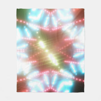 Cobertor De Velo abstrato brilhante fundo neon com feixes e estrela