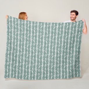 Cobertor De Velo Abstrato Cinza Chevron  Verde Sage Branco Chic