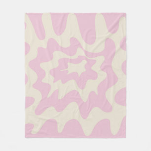 Cobertor De Velo Abstrato cor-de-rosa-laranja Frio Minimalista de S