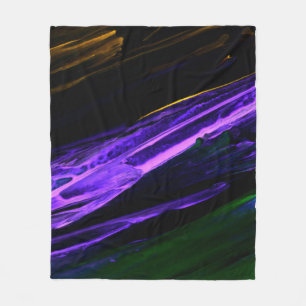 Cobertor De Velo Abstrato criativo, verde e roxo, azul-neon
