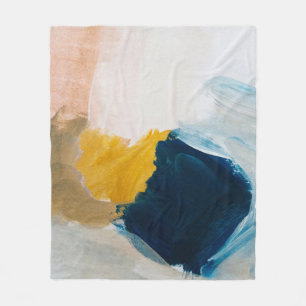 Cobertor De Velo Abstrato de arte moderna. CINZAS e 