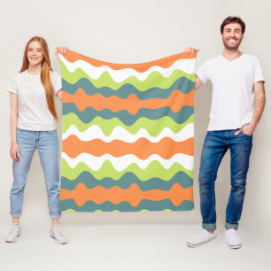 Cobertor De Velo Abstrato de contraste único cores de outono mulher