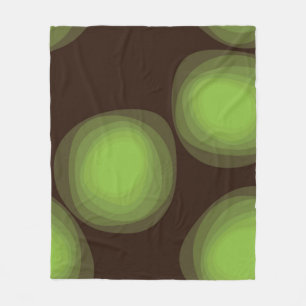 Cobertor De Velo Abstrato de flor urbana, verde, legal, único, de t