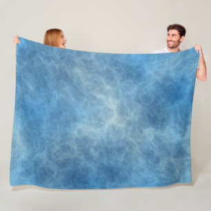 Cobertor De Velo Abstrato de mármore azul