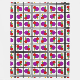 Cobertor De Velo Abstrato de quadrados e círculos