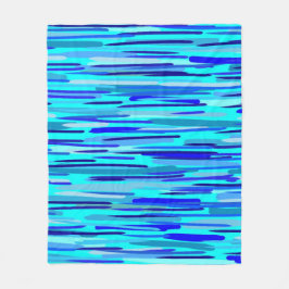 Cobertor De Velo Abstrato de queda de chuva azul