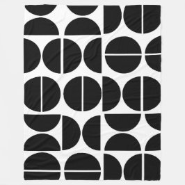 Cobertor De Velo abstrato do círculo negro moderno do Médio