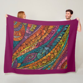 Cobertor De Velo Abstrato Geométrico Bright