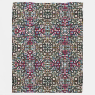 Cobertor De Velo Abstrato Geométrico Colorida