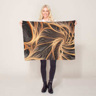 Cobertor De Velo Abstrato image - 3D Fractal, arte digital, braun