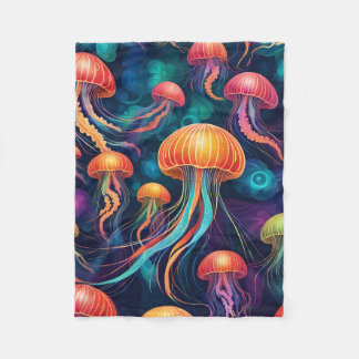 COBERTOR DE VELO ABSTRATO JELLYFISH BLANKET