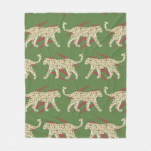 Cobertor De Velo Abstrato Leopardo-Leopardo-Desenho-Mão com Sk Anim