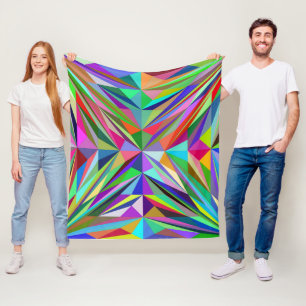 Cobertor De Velo Abstrato Mandala