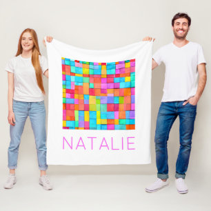 Cobertor De Velo Abstrato Modern Art NAME (NOME DA Arte Moderna) Di