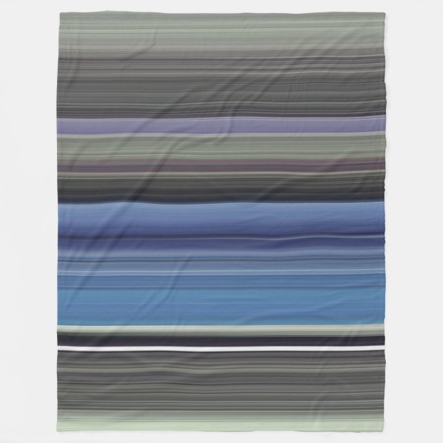 Cobertor De Velo Abstrato nº 1: Azul e cinza (Frente)