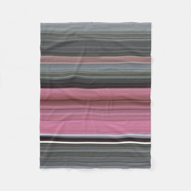 Cobertor De Velo Abstrato nº 1: Rosa e cinza (Frente)
