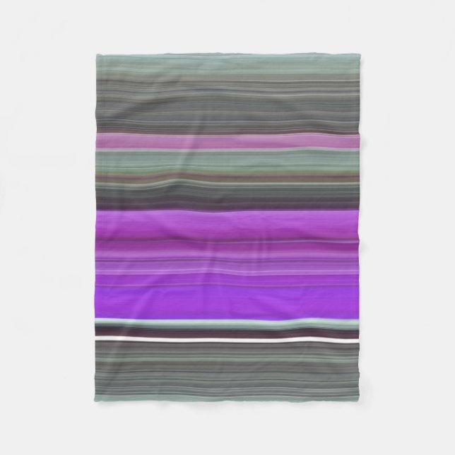 Cobertor De Velo Abstrato nº 1: Roxo e cinza (Frente)