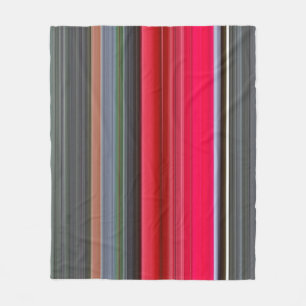 Cobertor De Velo Abstrato nº 1: Vermelho e Cinza