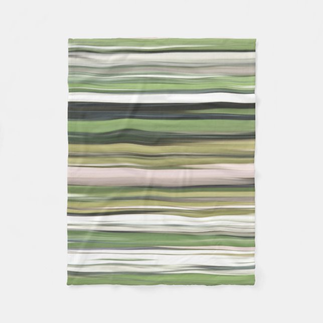 Cobertor De Velo Abstrato nº 2: borrão verde-oliva (Frente)