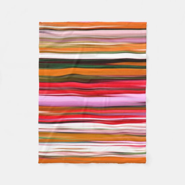 Cobertor De Velo Abstrato nº 2: Desfoque laranja (Frente)