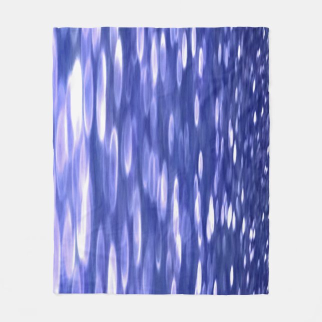 Cobertor De Velo Abstrato nº 3: Shimmer azul (Frente)
