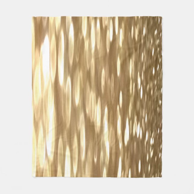 Cobertor De Velo Abstrato nº 3: Shimmer Dourado (Frente)