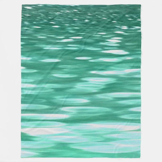 Cobertor De Velo Abstrato nº 3: Shimmer Verde (Frente)