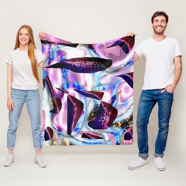 Cobertor De Velo Abstrato Ocean Fleece Blanket (In Situ)