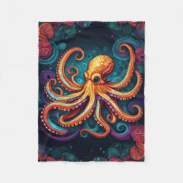 COBERTOR DE VELO ABSTRATO OCTOPUS BLANKET