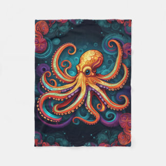 COBERTOR DE VELO ABSTRATO OCTOPUS BLANKET
