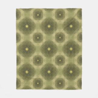 Cobertor De Velo Abstrato Olive Green Flower Padrão Sem Costura