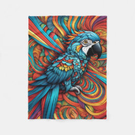 COBERTOR DE VELO ABSTRATO PARROT BLANKET
