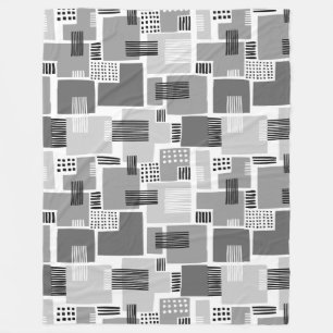 Cobertor De Velo Abstrato Pattern 280817 - Shades of Cinza