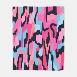 Cobertor De Velo Abstrato Pop cor-de-rosa