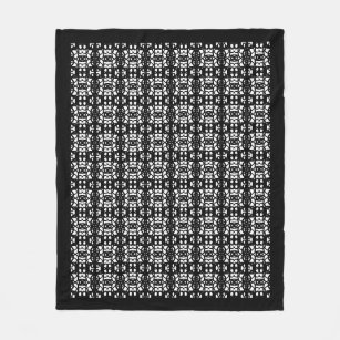 Cobertor De Velo Abstrato preto e branco moderno