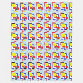 Cobertor De Velo Abstrato quadrados