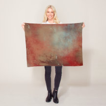 Abstrato Red Dourado Blue Art