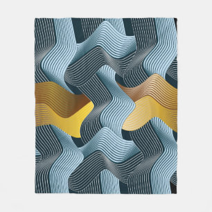 Cobertor De Velo Abstrato sem soldadura com ondas