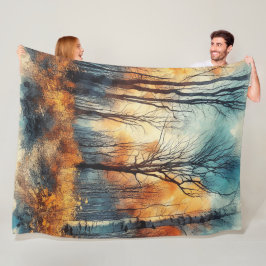 COBERTOR DE VELO ABSTRATO TRABALHO DE ARTE 8 -