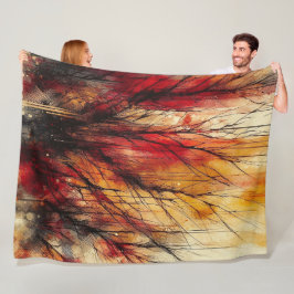 COBERTOR DE VELO ABSTRATO TRABALHO DE ARTE 9 -