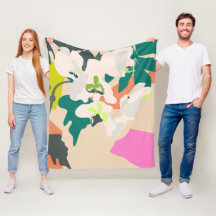 Abstrato Tropical Orchids Moderno Home