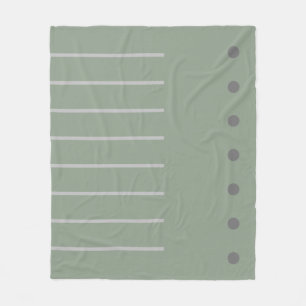 Cobertor De Velo Abstrato Verde Sage Minimalista Moderno