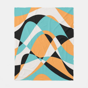 Cobertor De Velo Abstrato Waves - Design sem costura padrão