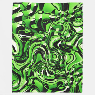Cobertor De Velo Abstrato Wavy 270321 - 02 Verde