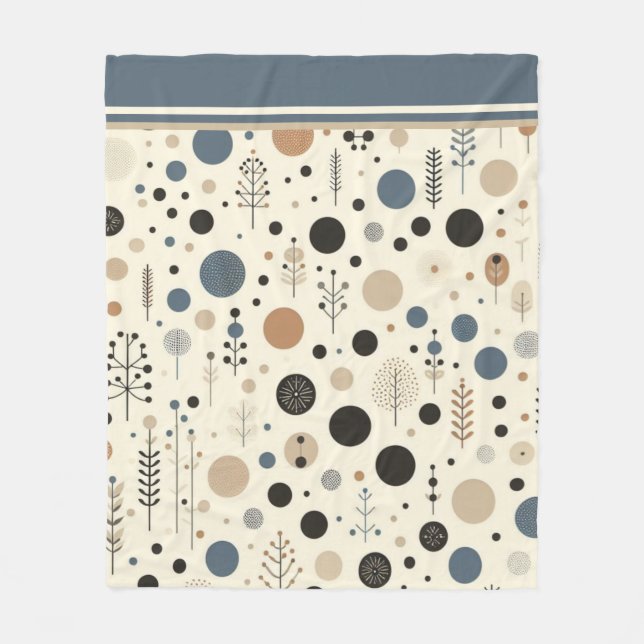 Cobertor De Velo Abstrato Woodland (Frente)