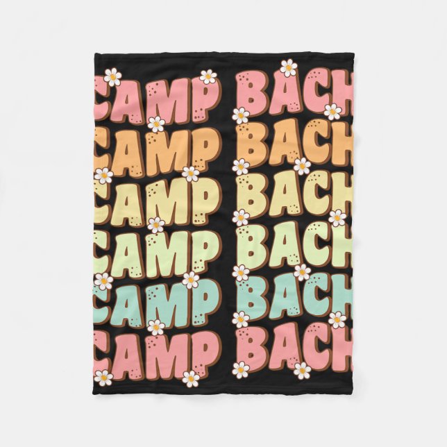 Cobertor De Velo Acampamento Bach Equipe Groovy Noiva Acampamento D (Frente)
