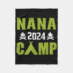 Cobertor De Velo Acampamento da Nana 2024 Férias em Família Equipe 