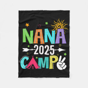 Cobertor De Velo Acampamento da Nana 2025 Férias em Família Verão E